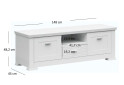 Fotografie 2 - TV stolek 2d1s/150 bílý Agnes