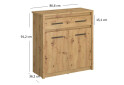 Komoda 2d1s dub artisan Ayson - Fotografie 3 Fotografie 3 - Komoda 2d1s dub artisan Ayson