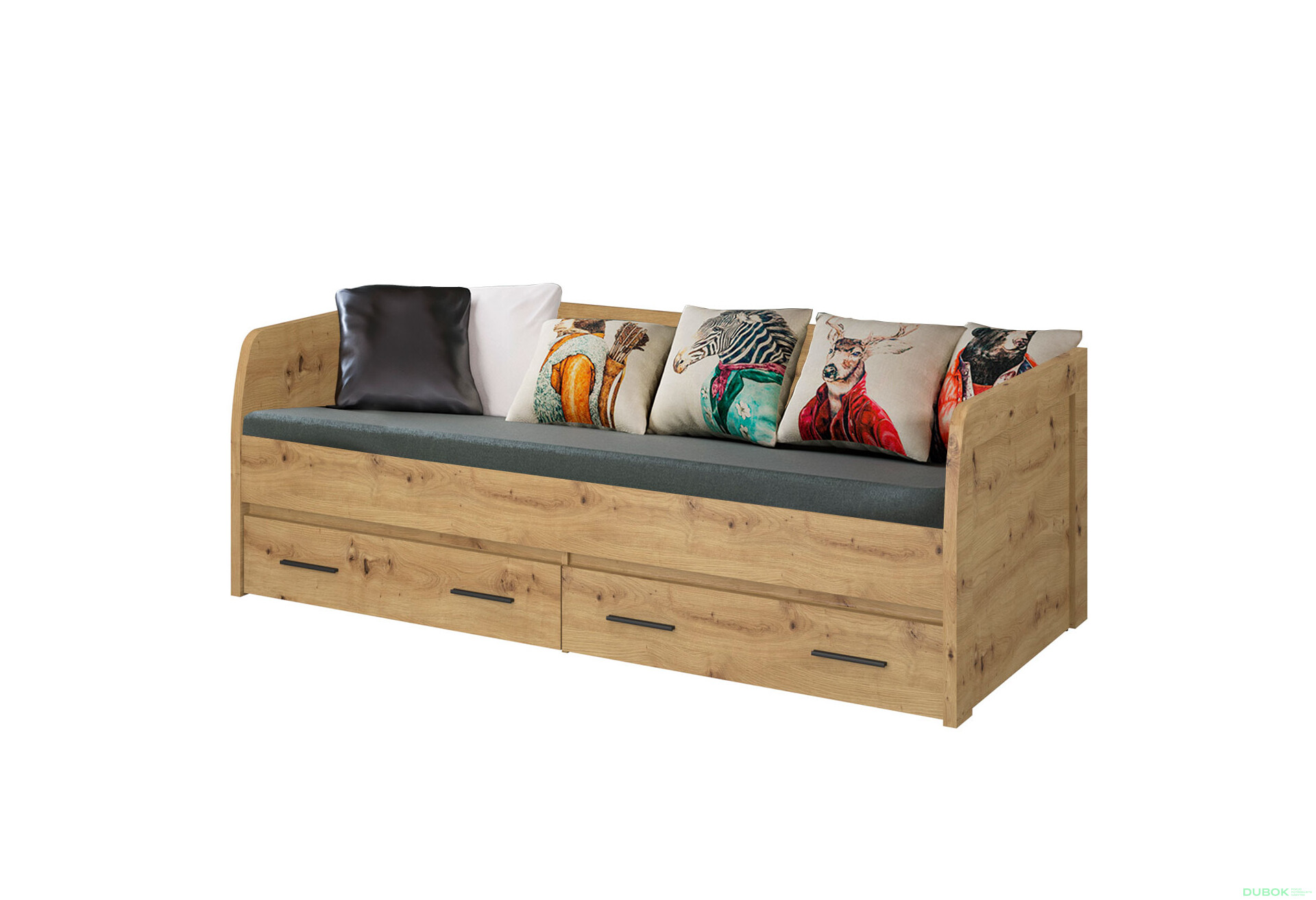 Fotografie 1 - Postel 2s/90x200 s roštem dub artisan Ayson