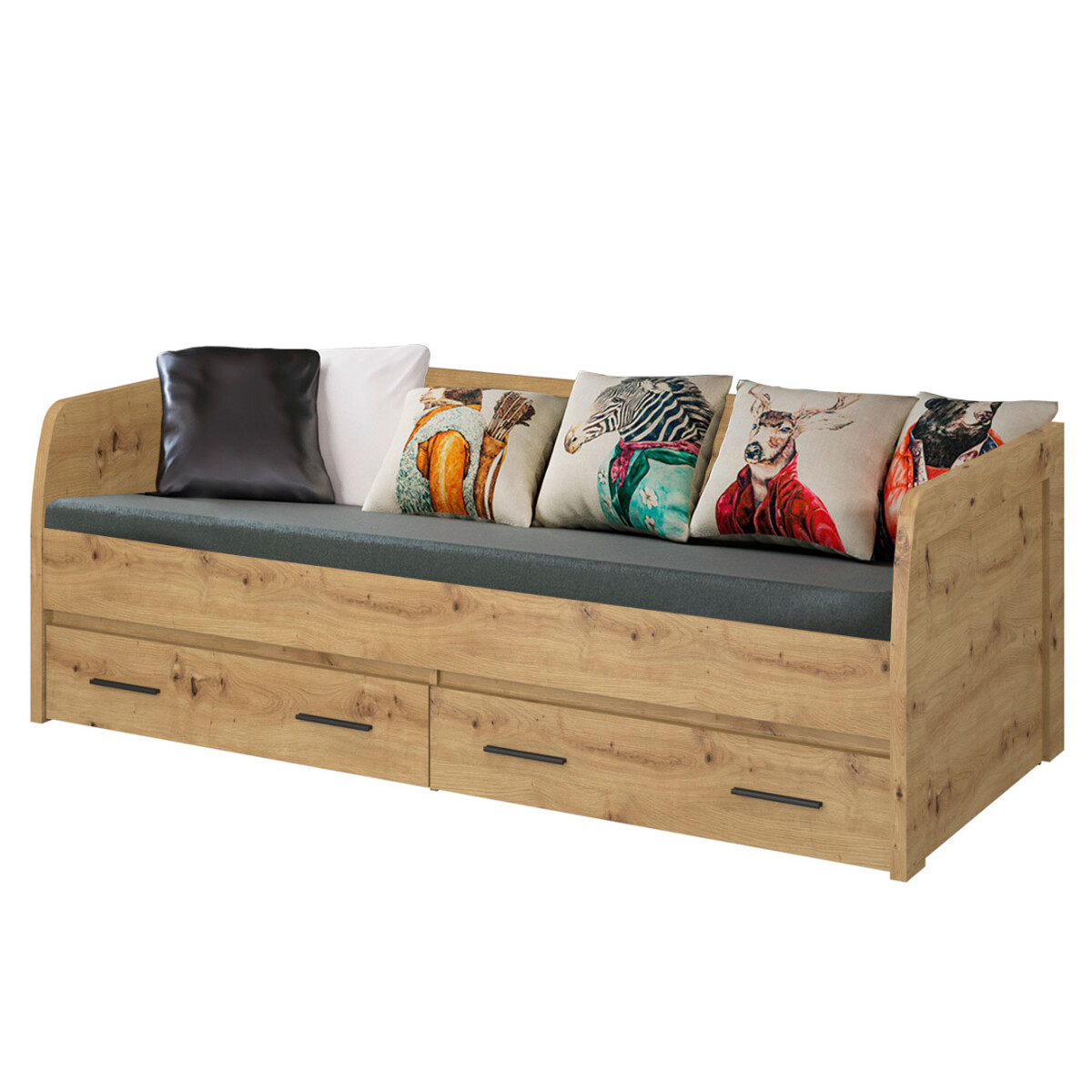 

Postel 2s/90x200 s roštem dub artisan Ayson