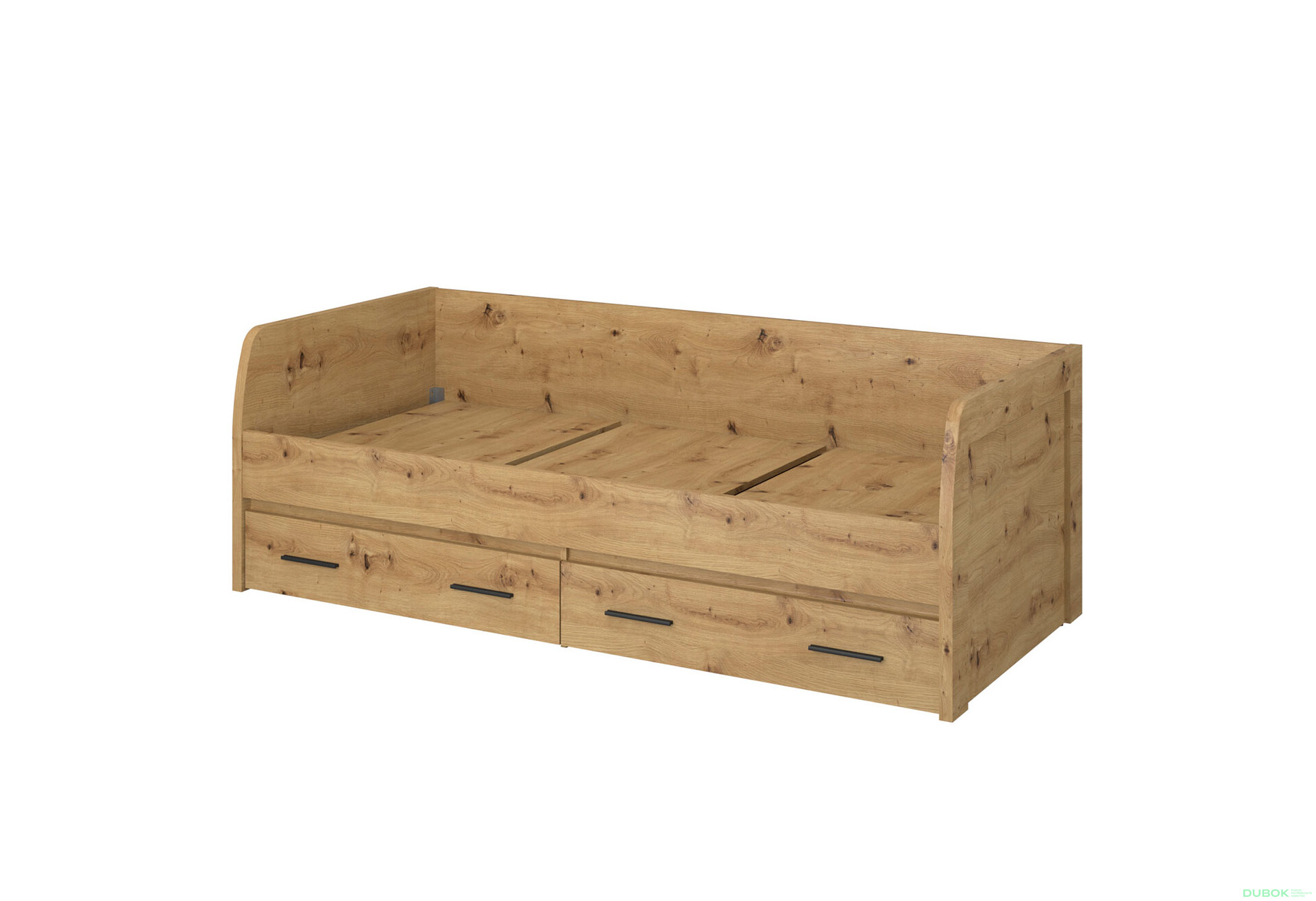 Fotografie 2 - Postel 2s/90x200 s roštem dub artisan Ayson