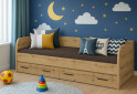 Fotografie 2 - Postel 2s/90x200 s roštem dub artisan Ayson