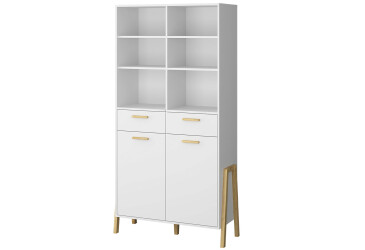 Regál otevřený 2d2s bílý Belle