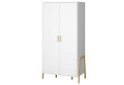 Skříň dvoudveřová Belle 95x197x55 cm Bílá - Fotografie 1 Fotografie 1 - Skříň dvoudveřová Belle 95x197x55 cm Bílá