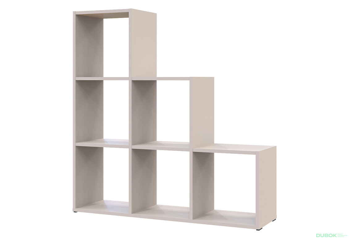 Regál otevřený Step 3х3 102.6х28.8х106.1 kašmír