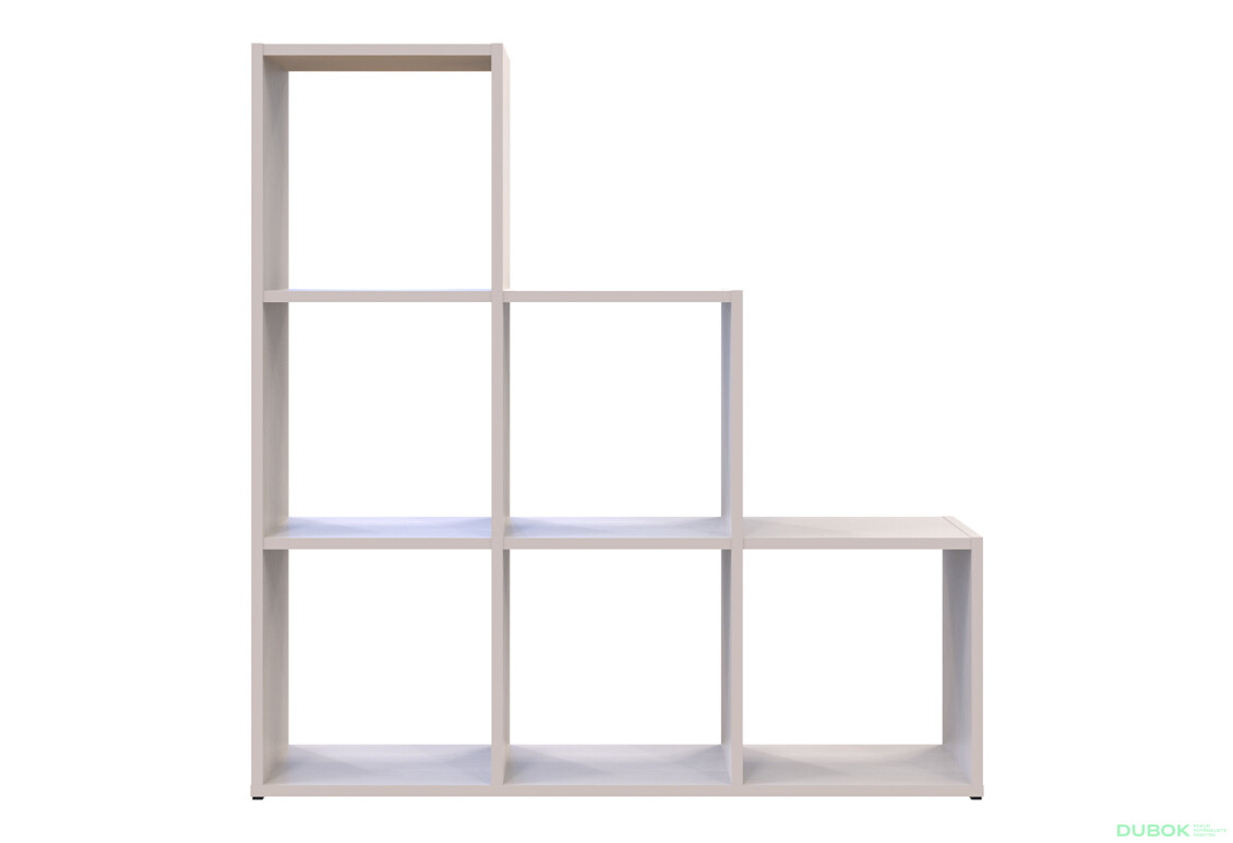 Fotografie 2 - Regál otevřený Step 3х3 102.6х28.8х106.1 kašmír