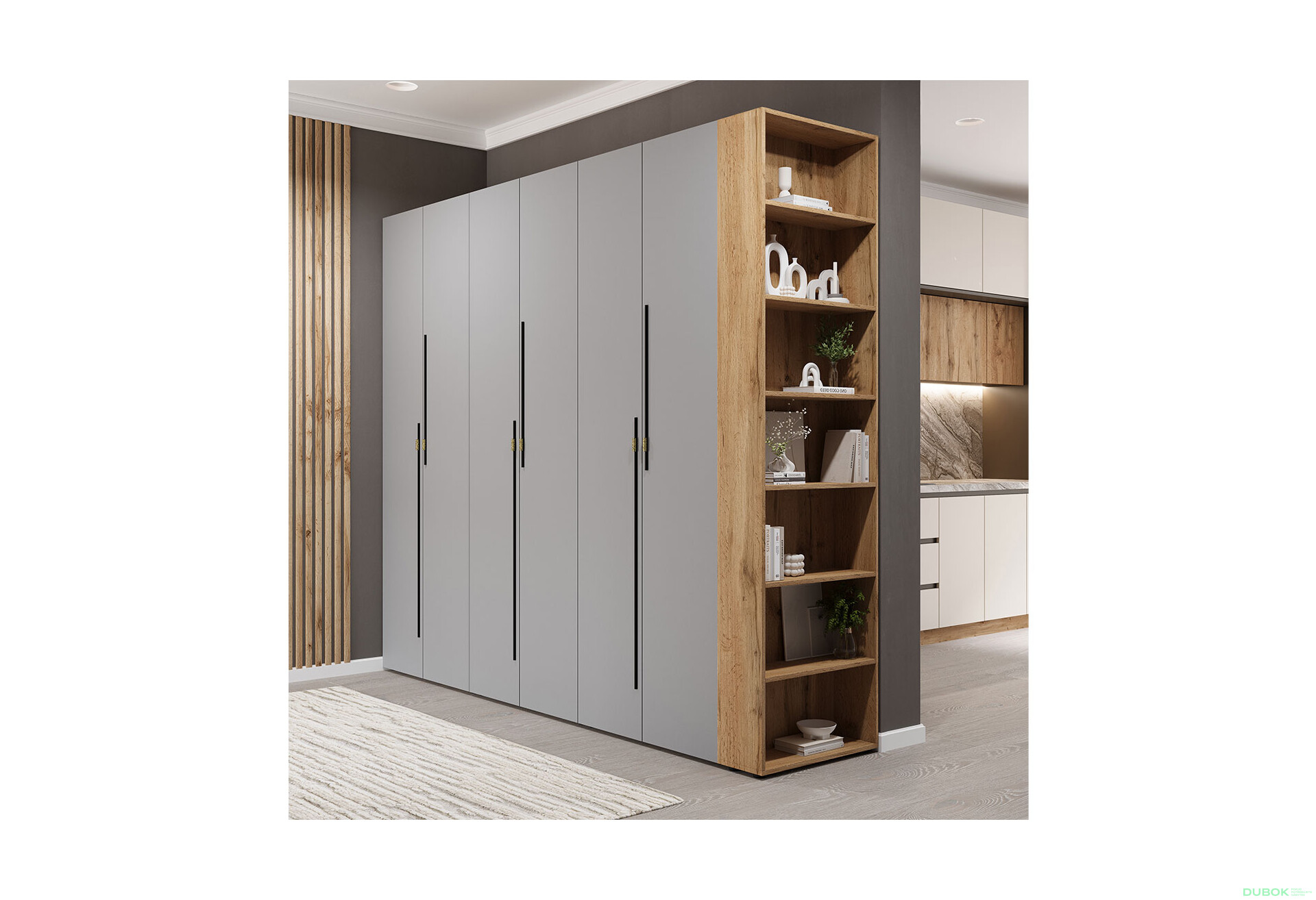 Fotografie 3 - Rohové zakončení Space (v-2200) dub apalačský