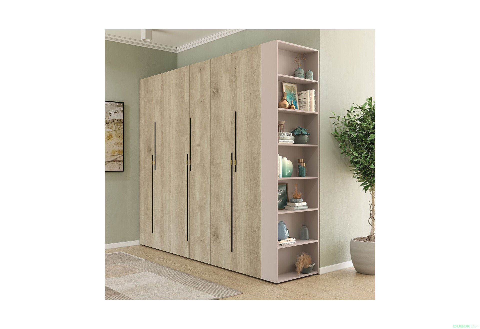 Fotografie 3 - Rohové zakončení Space (v-2400) dub apalačský