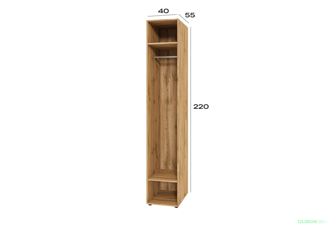 Fotografie 2 - Korpus modul 1 (h-2200*400) dub apalačský Space