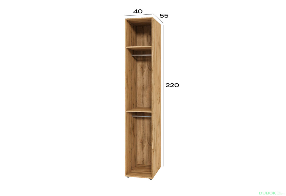 Fotografie 2 - Korpus modul 2 (h-2200*400) dub apalačský Space