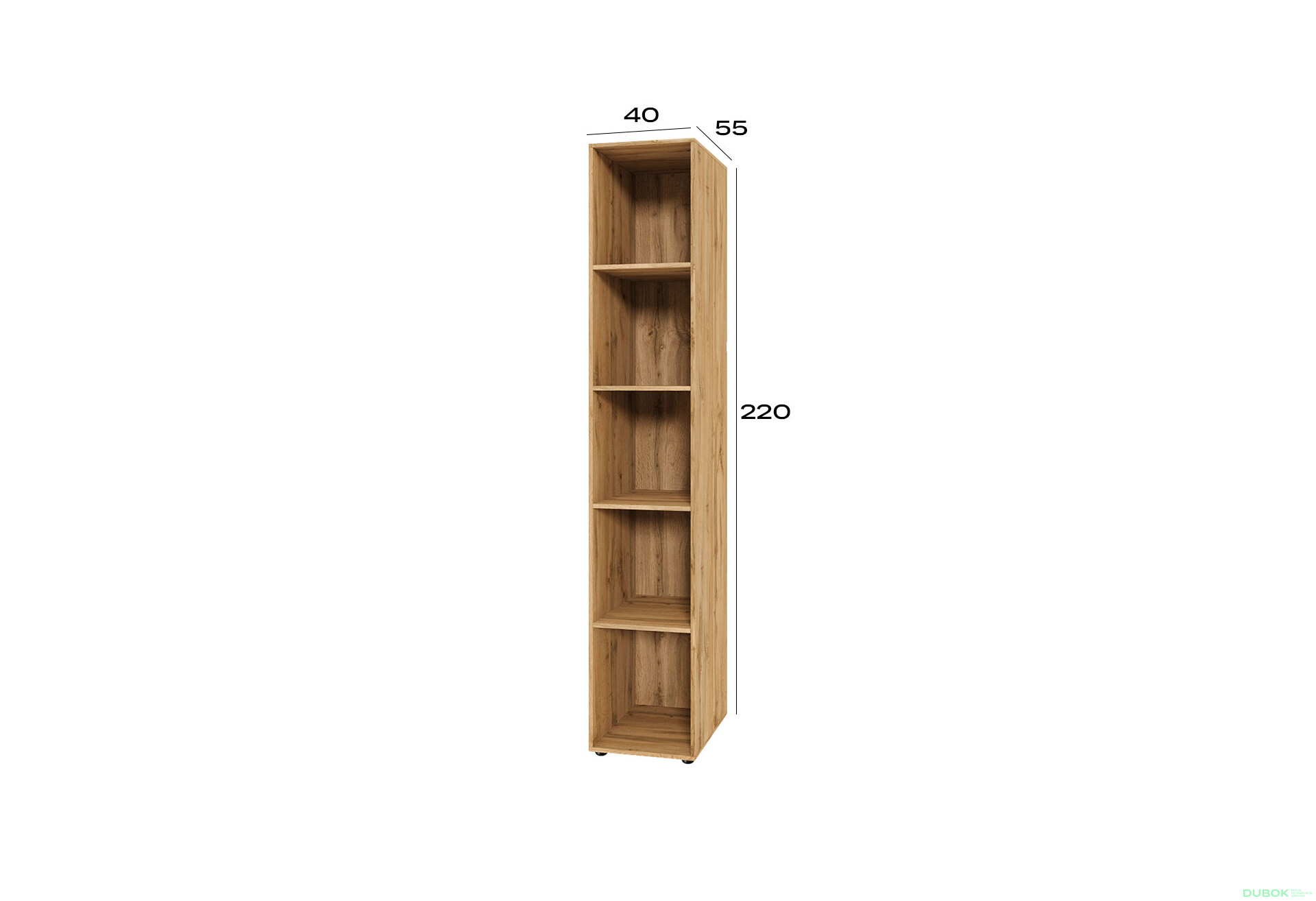 Fotografie 2 - Korpus modul 3 (h-2200*400) dub apalačský Space