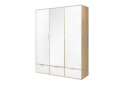 Fotografie 1 - Skříň 3dc 3šx lesklá bílá / dub cremona Olivia