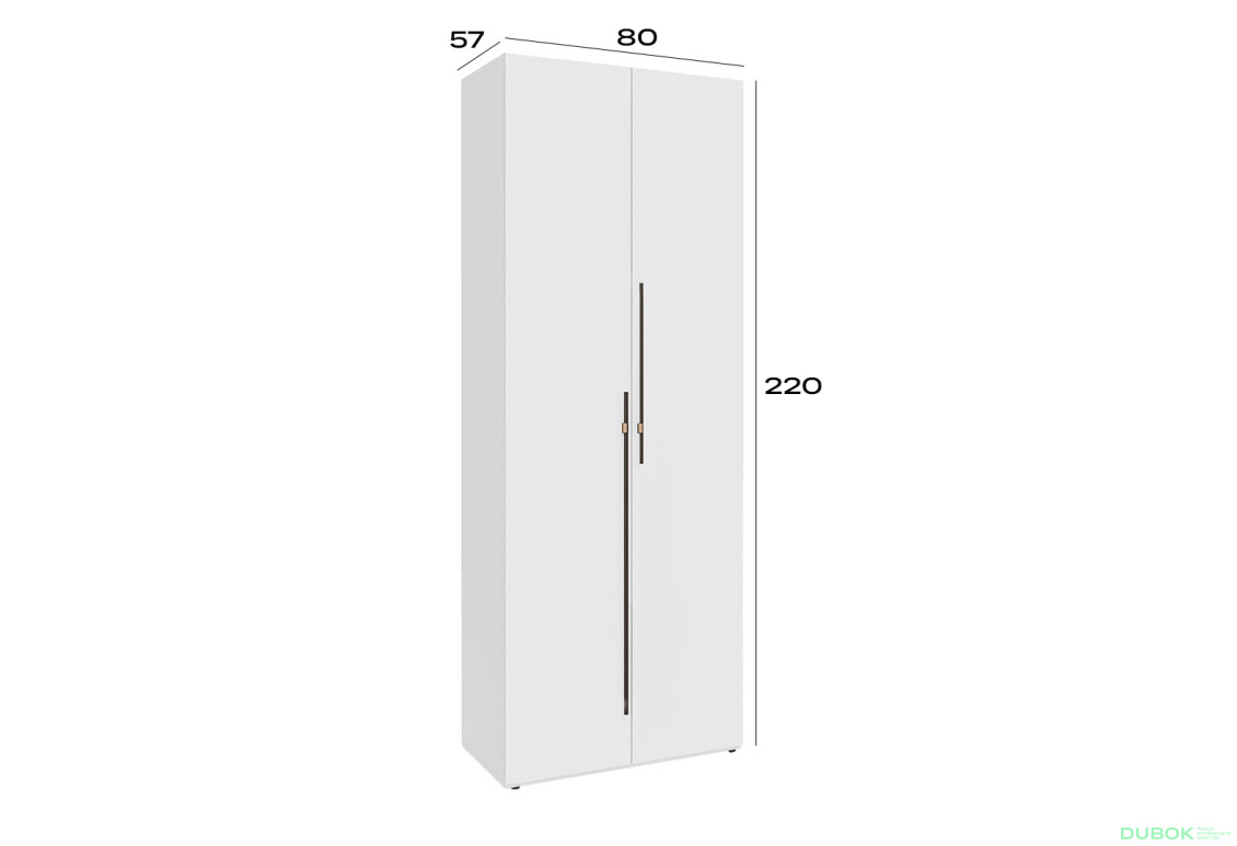 Fotografie 5 - Skříň 2D 80 cm nymphaea alba Space