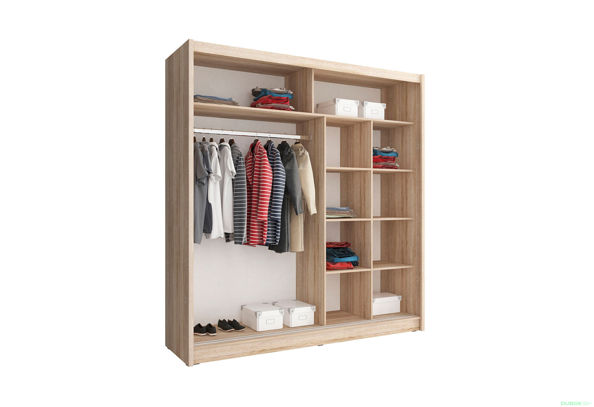 Fotografie 2 - Skříň Maja I ALU 200 dub sonoma