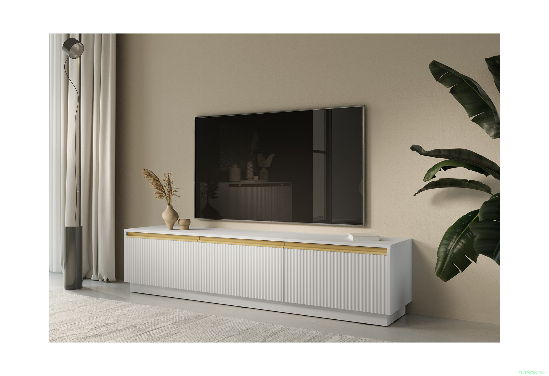 Fotografie 2 - TV stolek RTV-180 bílý Royal