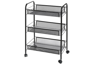 Kuchyňský regál mobilní na kolečkách - 3 police