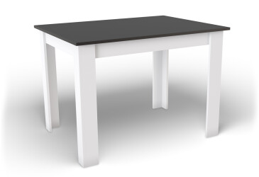 Stůl NP 120x80 Černý + Bílý