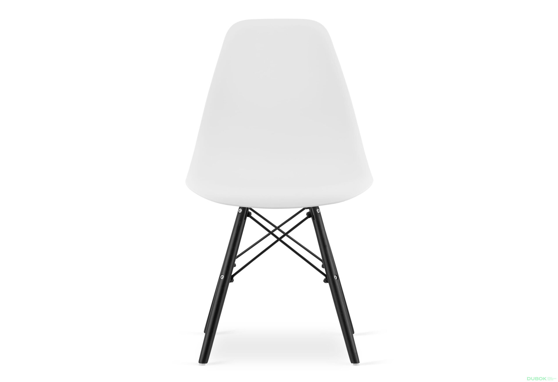 Fotografie 2 - Židle OSAKA bílá / nohy černé x 1