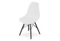 Fotografie 4 - Židle OSAKA bílá / nohy černé x 1
