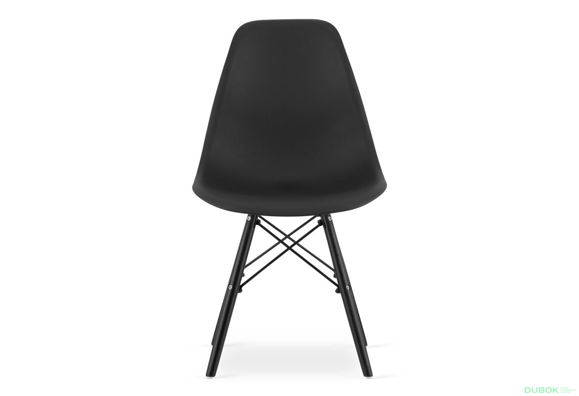 Fotografie 2 - Židle OSAKA černá / nohy černé x 1