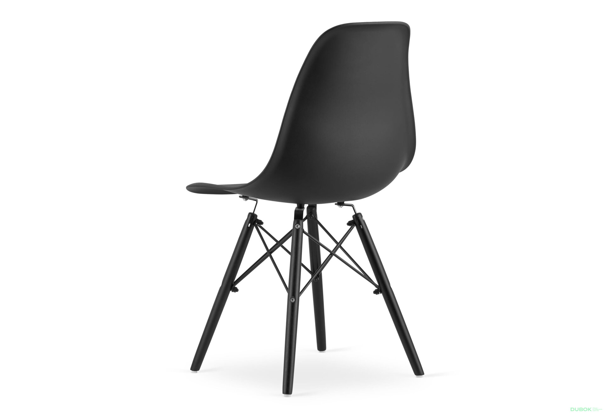 Fotografie 5 - Židle OSAKA černá / nohy černé x 1