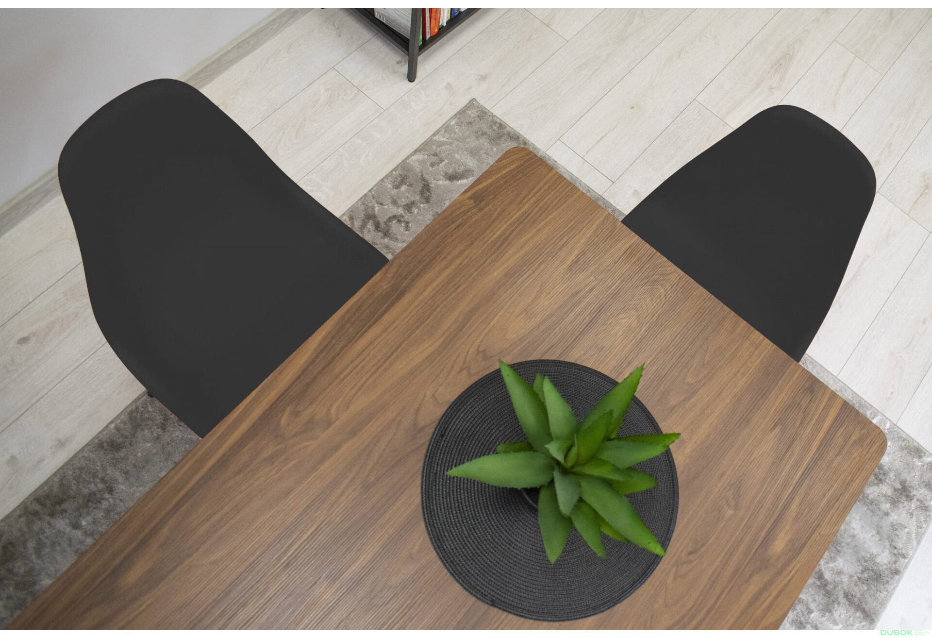 Fotografie 8 - Židle OSAKA černá / nohy černé x 1