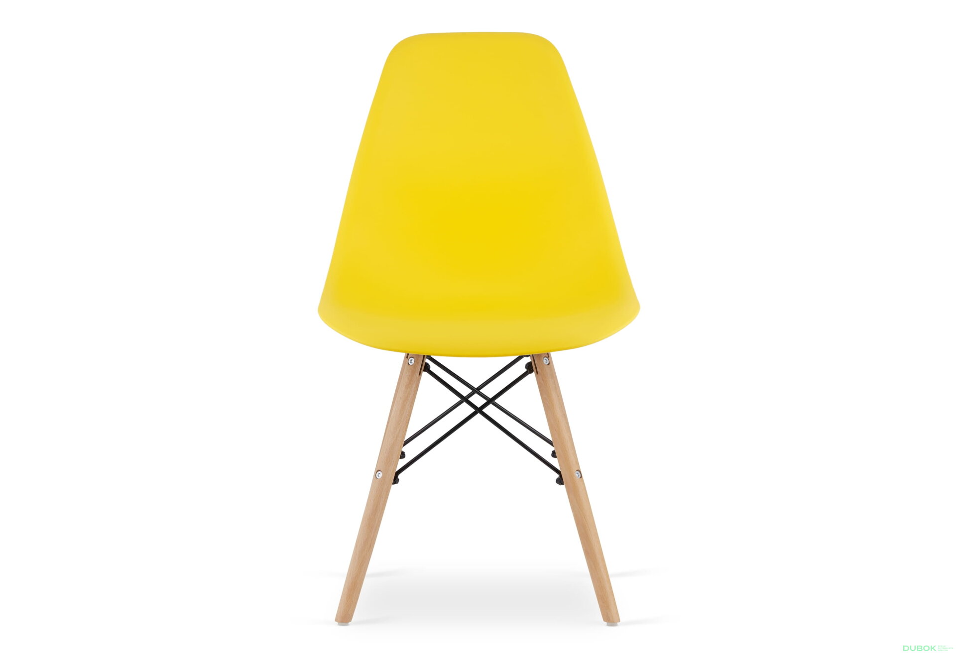 Fotografie 2 - Židle OSAKA žlutá / nohy přírodní x 1