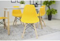 Fotografie 7 - Židle OSAKA žlutá / nohy přírodní x 1