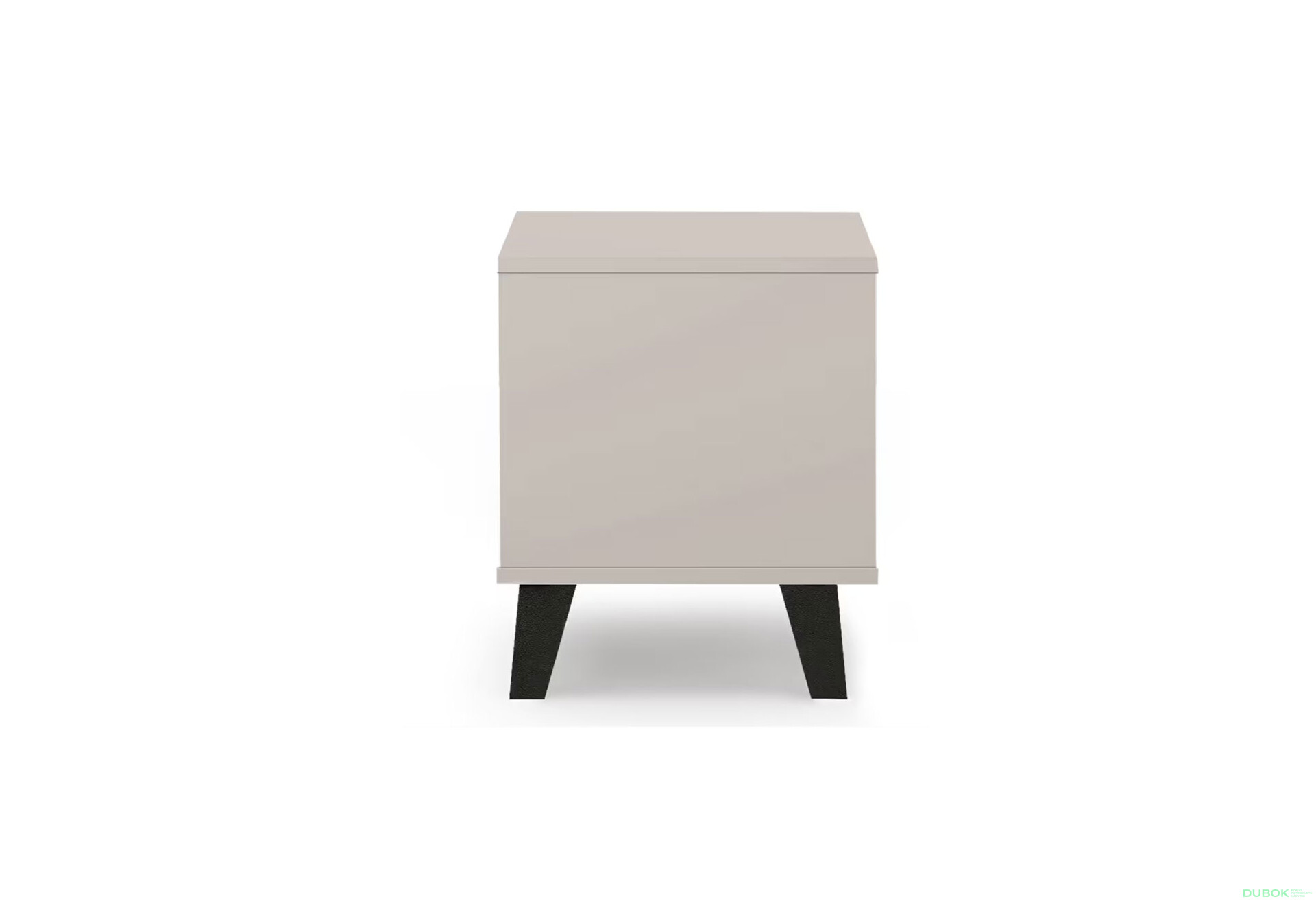 Fotografie 5 - Noční stolek Borg 1s kašmír / bílý