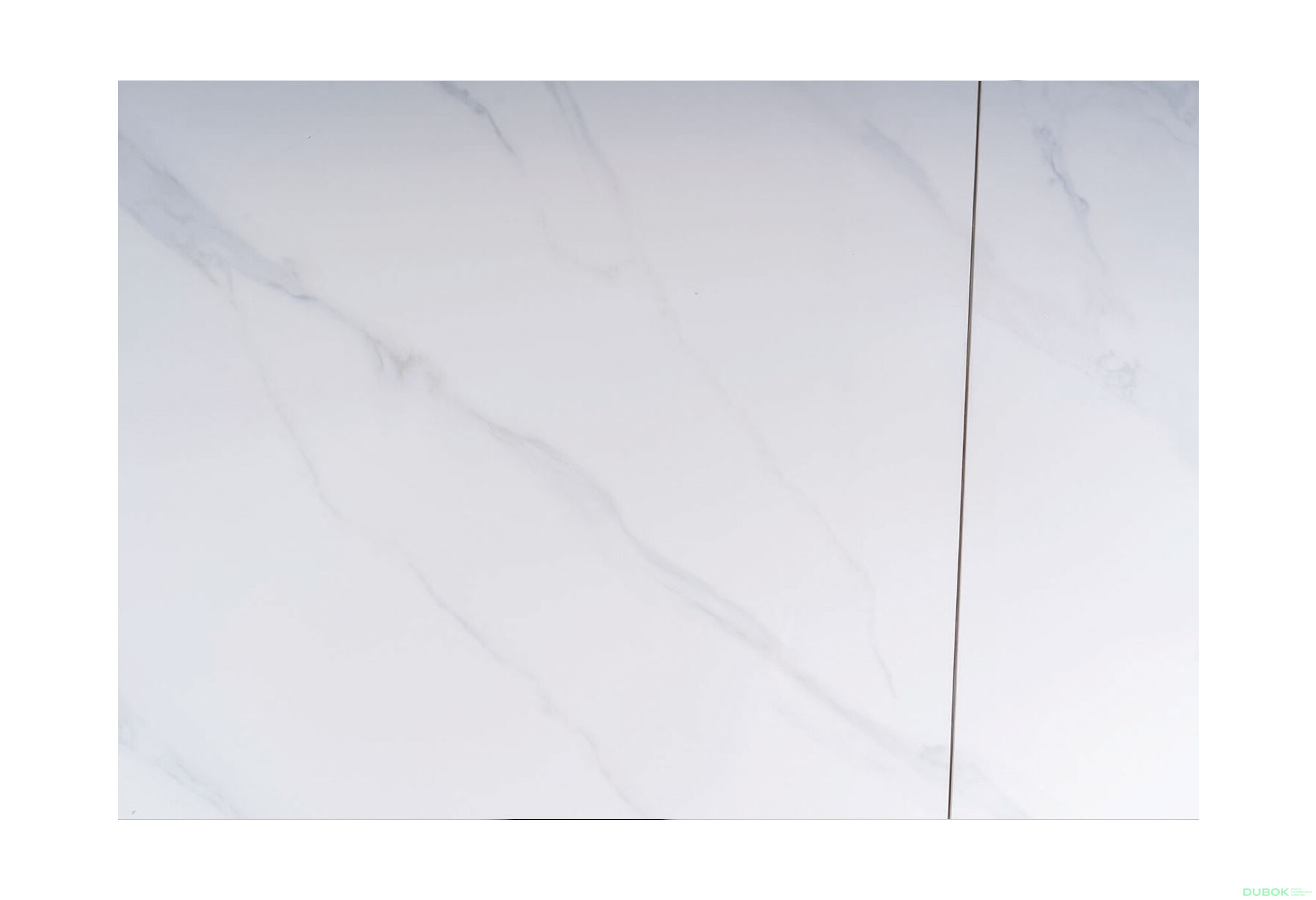Fotografie 8 - Stůl John 120(180)x85 mramorový efekt, bílý / černý matný