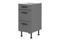 Obrázek 5252 - Kuchyňská sestava 2.6 m (I) Ava antracit / dub artisan + Nessa antracit Storaz-Lempert