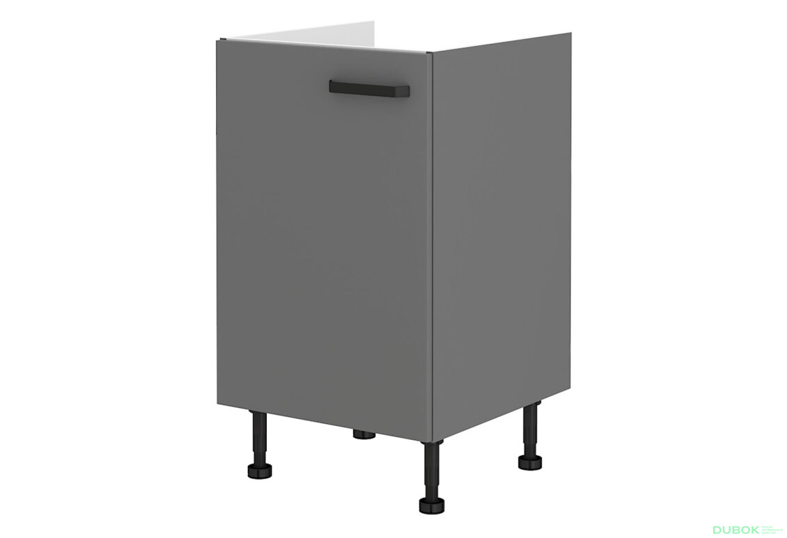Fotografie 5258 - Kuchyňská sestava 4.9 m Ava antracit / dub artisan + Nessa antracit Storaz-Lempert