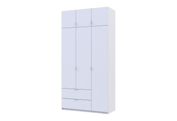 Skříň čtyřdveřová Lukas 120 cm bílá