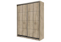 Fotografie 1 - Skříň 2D Loft 1500x600x2400, 2 DTD Lines BL, Dub kraft šedý
