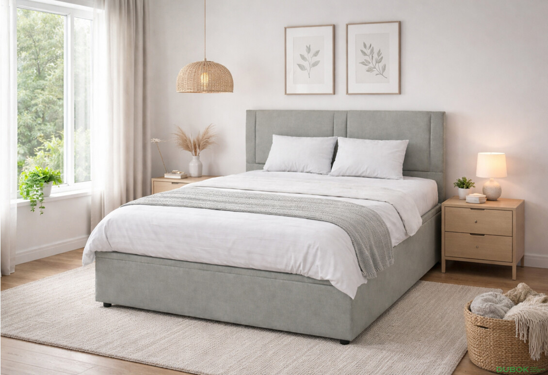 Fotografie 2 - Postel Fro Sol 160x200 s roštem, úložným prostorem Mono 246, šedá