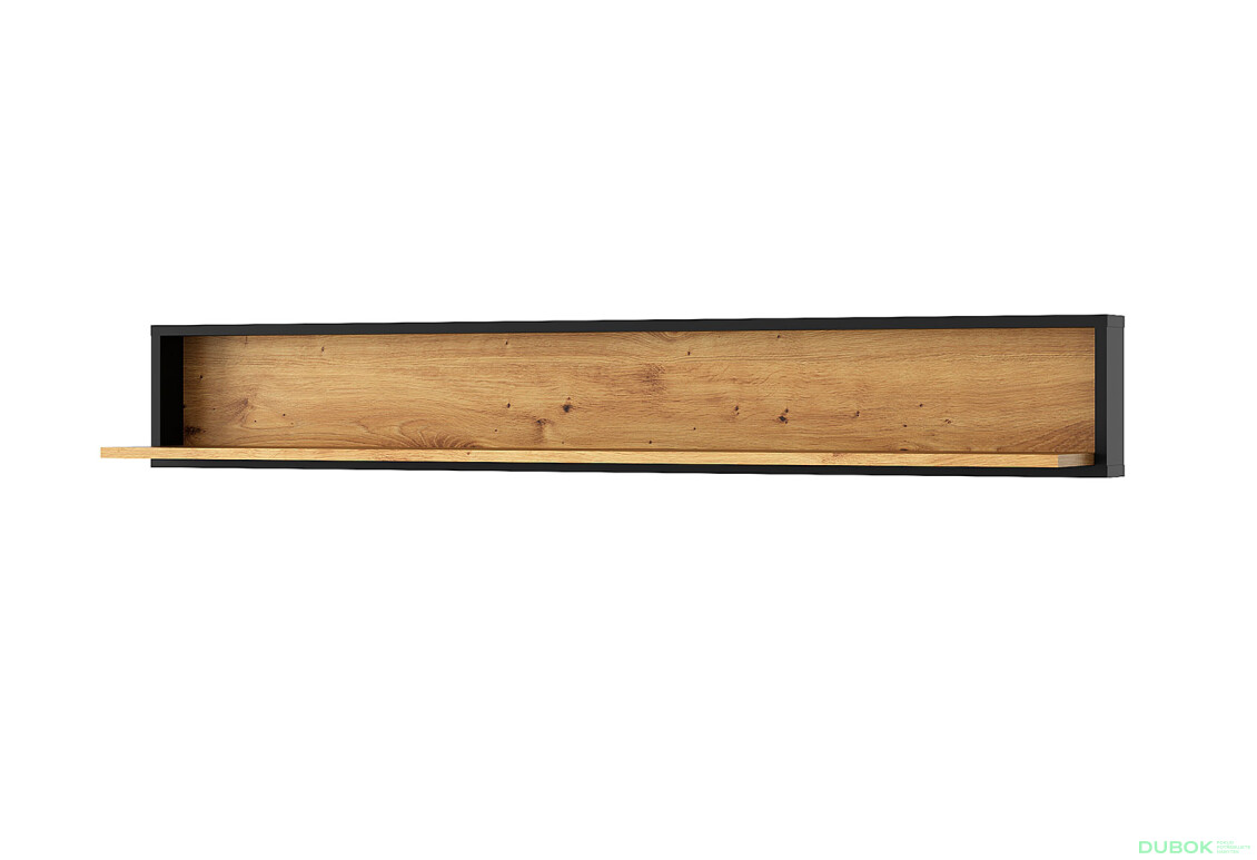 Police 150 dub artisan / černý Bosco - Fotografie 1 Fotografie 1 - Police 150 dub artisan / černý Bosco