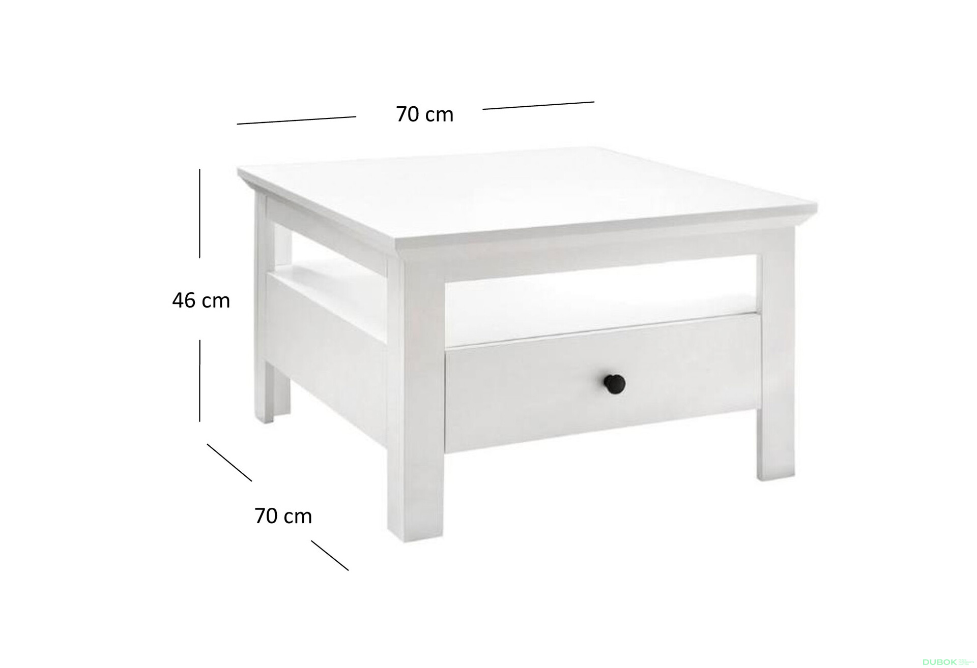 Fotografie 4 - Konferenční stolek 1s/70 bílý Brandson