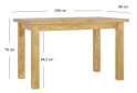 Fotografie 7 - Stůl 140 medová borovice Classic Wood