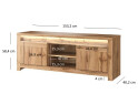 Fotografie 2 - TV stolek 2s/150 dub wotan Clover
