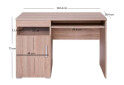 Psací stůl 1d1s/110 dub sonoma Damis - Fotografie 2 Fotografie 2 - Psací stůl 1d1s/110 dub sonoma Damis