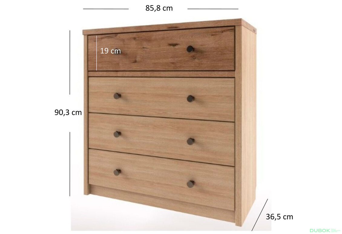 Komoda 4s madura / wellington Diesel - Fotografie 2 Fotografie 2 - Komoda 4s madura / wellington Diesel