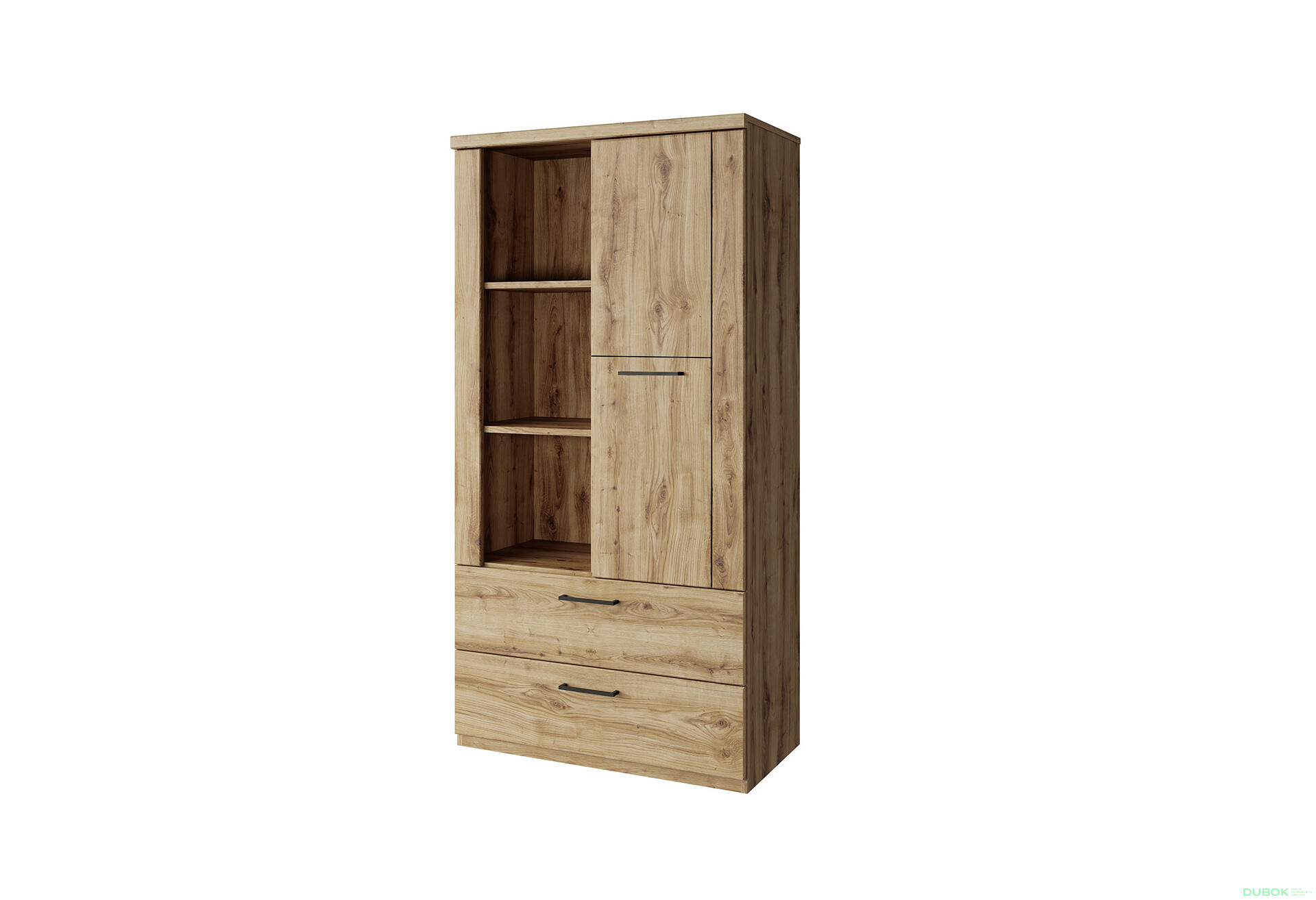 Fotografie 1 - Regál otevřený nízký 1d2s dub navarra Doorset