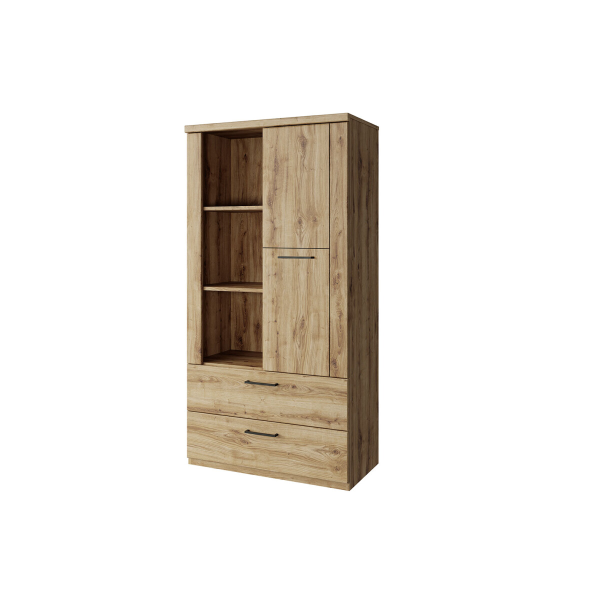 

Regál otevřený nízký 1d2s dub navarra Doorset