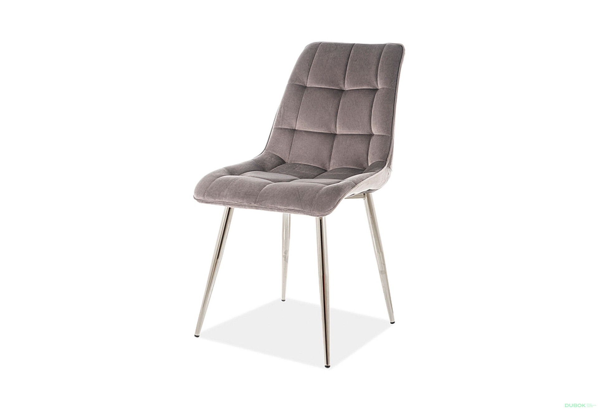 Fotografie 1 - Židle Chic Chom Velvet šedý Bluvel 14