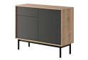 Fotografie 1 - Komoda BK104 jackson hickory / grafit Basic
