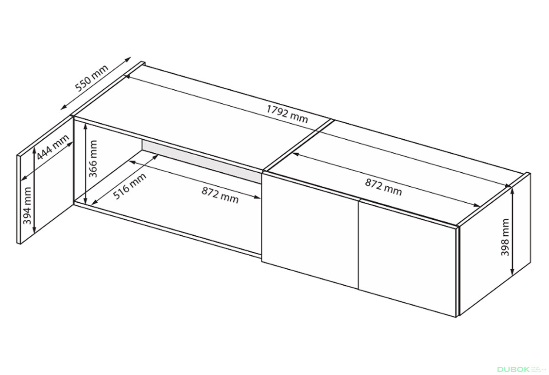Fotografie 3 - Nástavec na skříň 4dv se zrcadly bílý lesk Family