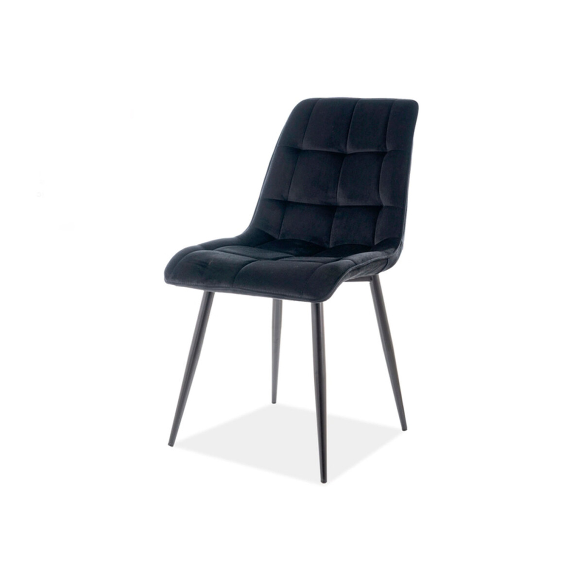 

Židle Chic Matt Velvet černý Bluvel 99, matná černá kov