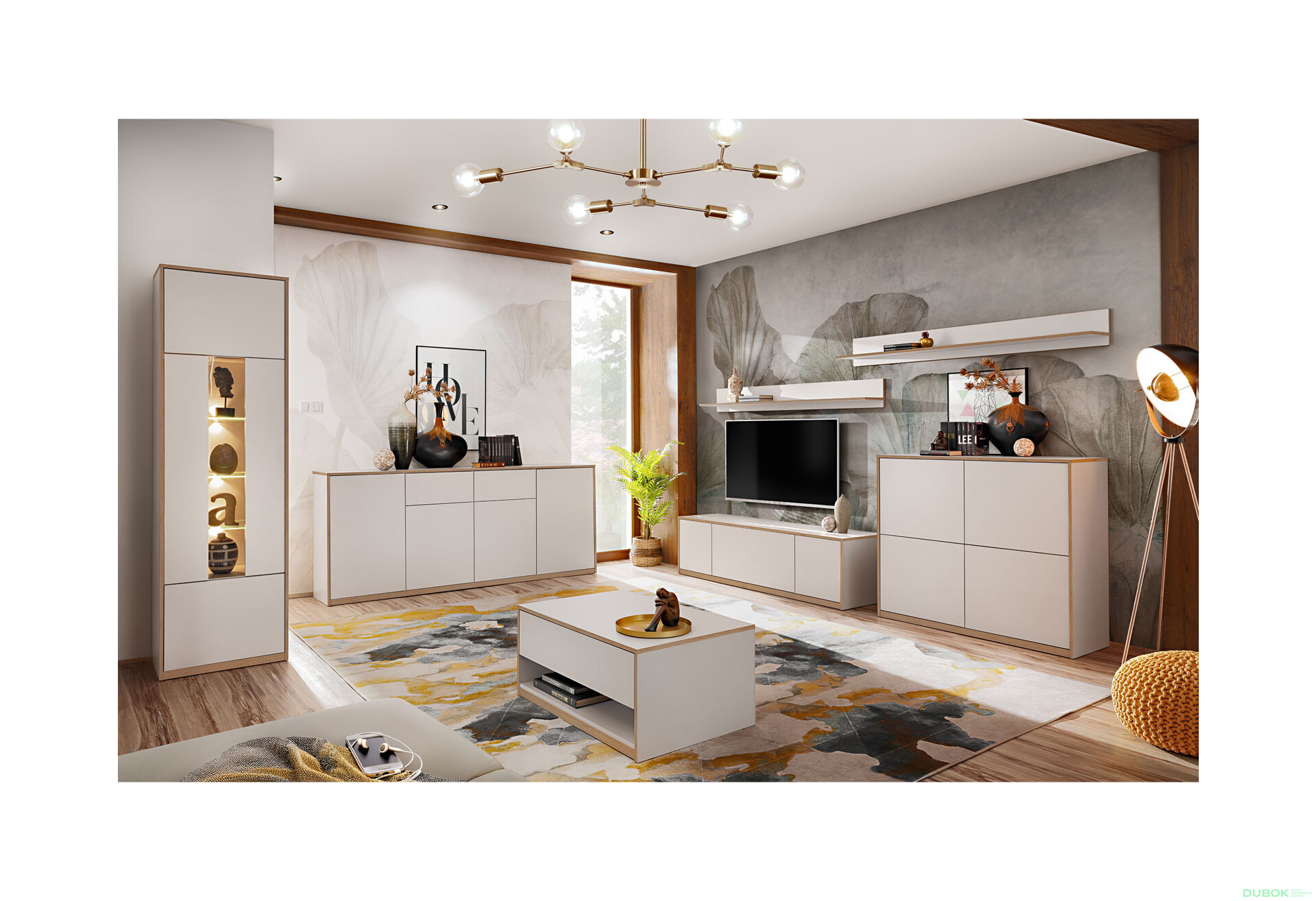 Obývací sestava bílá Complex - Fotografie 6 Fotografie 6 - Obývací sestava bílá Complex