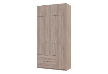 Skříň čtyřdveřová Lukas 120 cm dub sonoma