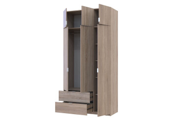 Skříň čtyřdveřová Lukas 120 cm dub sonoma